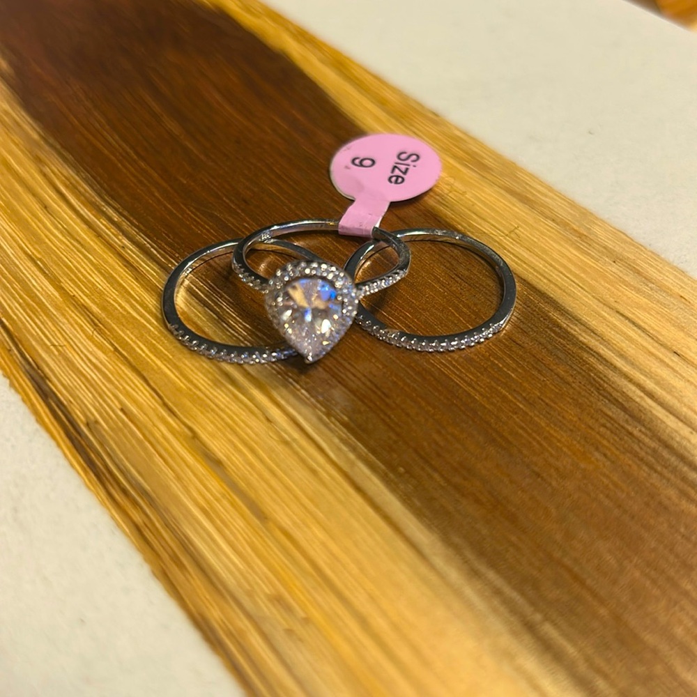 Sterling silver ring set